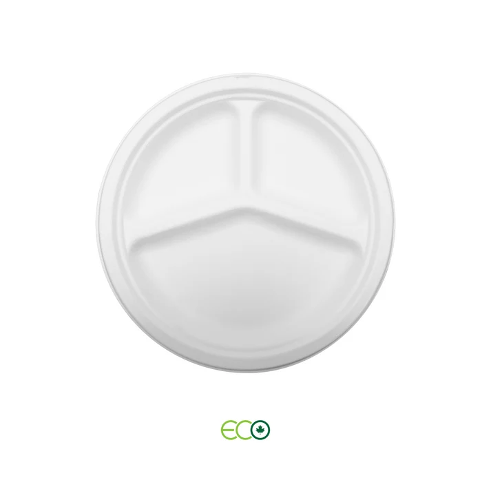3-Comp Sugarcane Plate