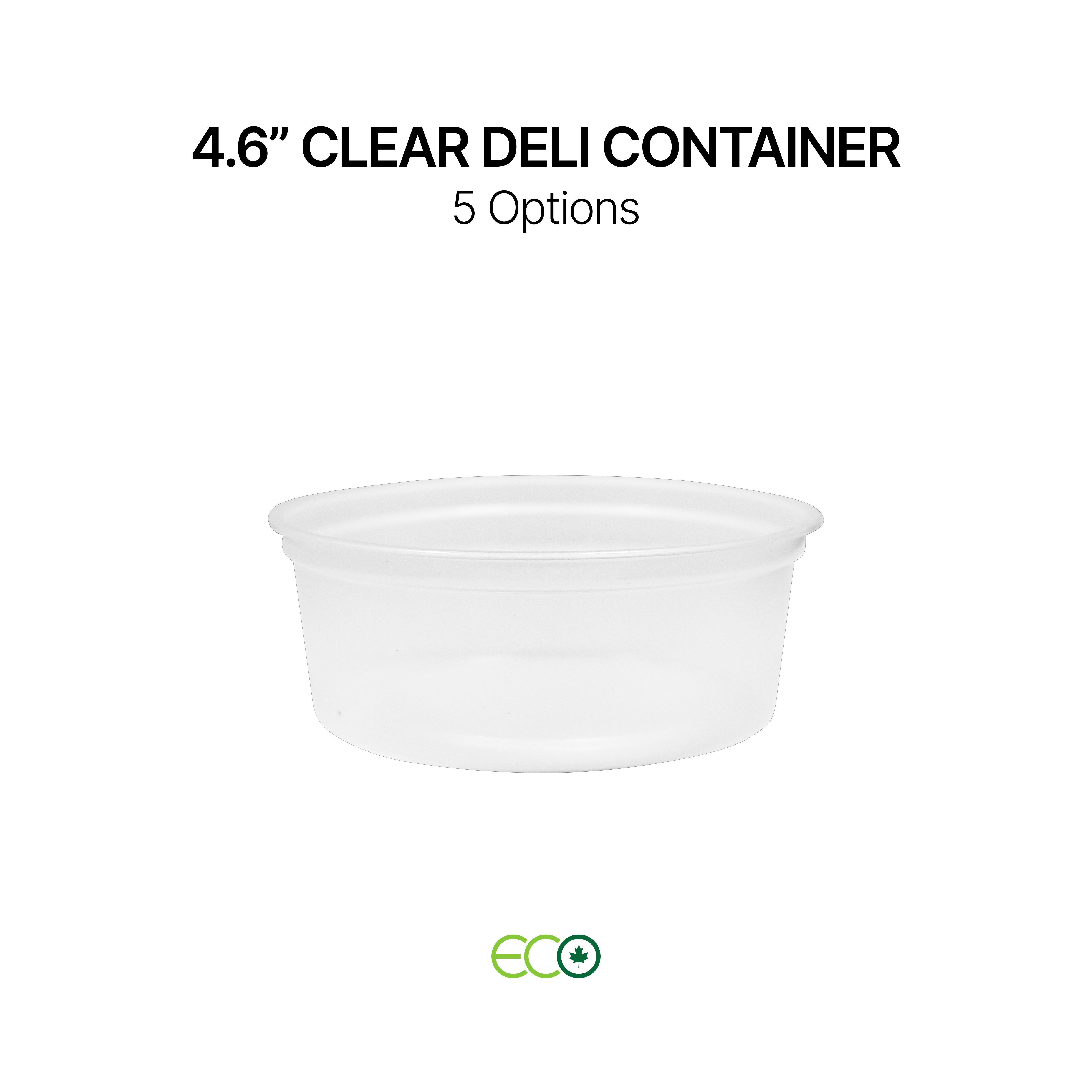 4.6" Clear Deli Container (5 Sizes)