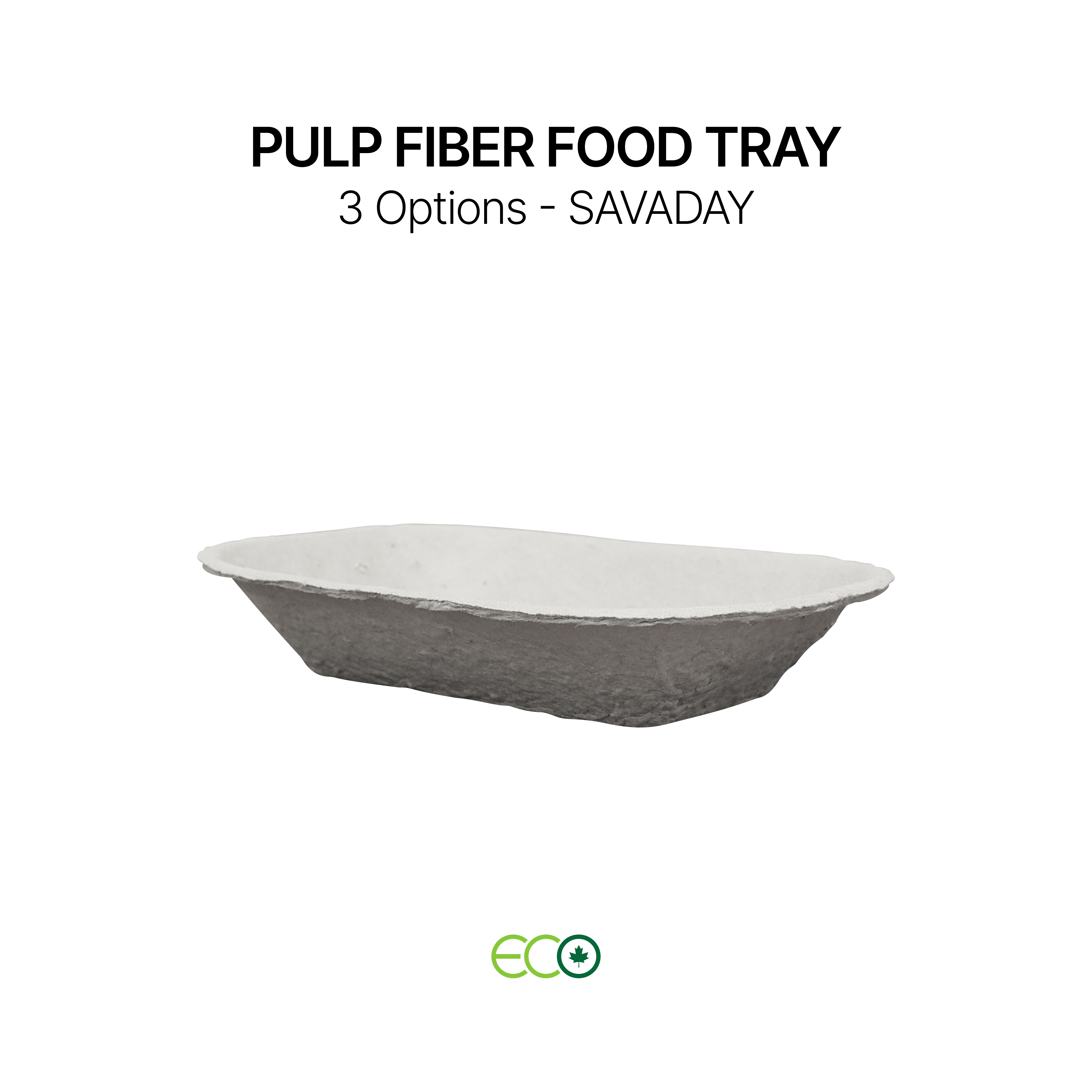 Pulp Fiber Food Tray (S / M / L)