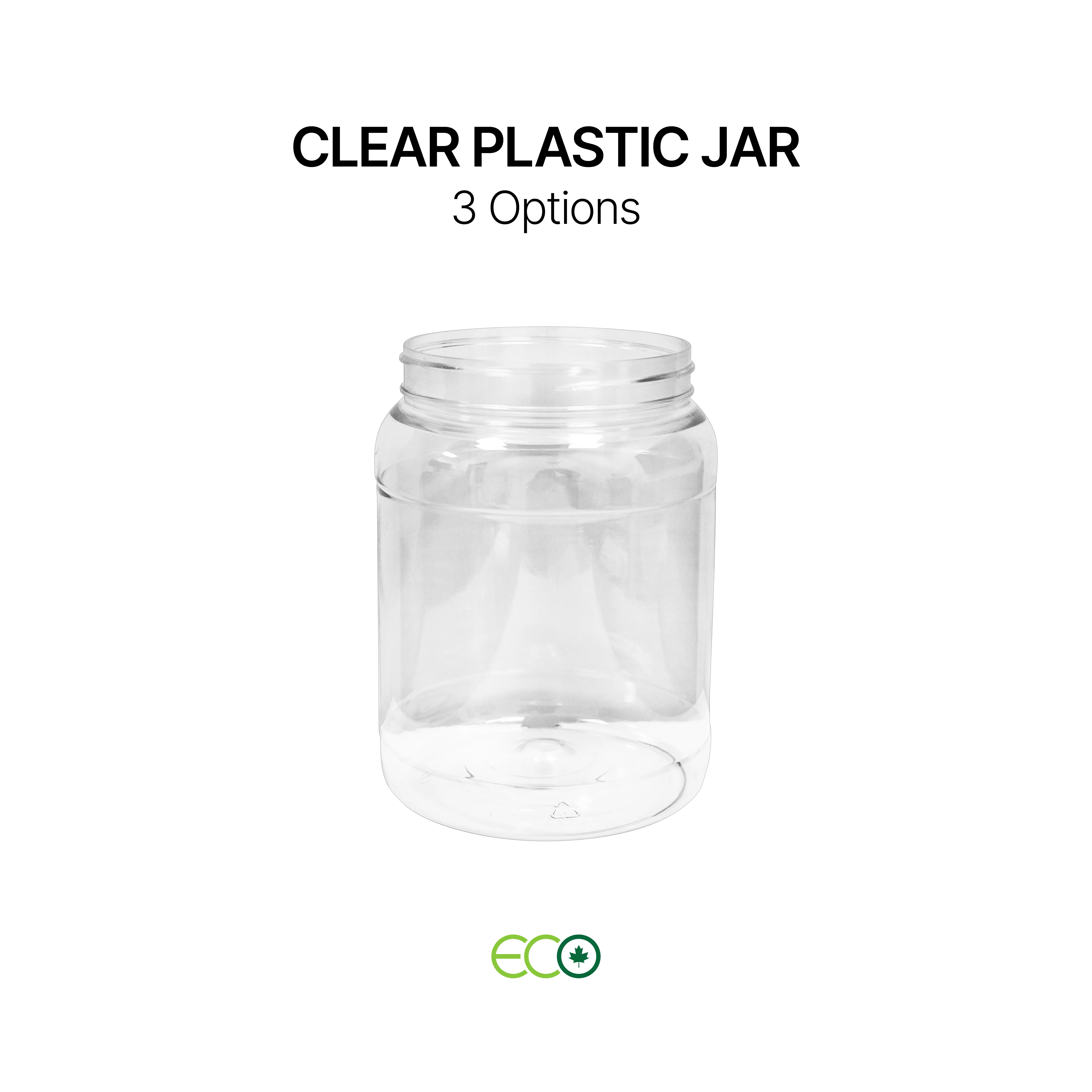 Clear Plastic Jar (0.5L / 1L / 2L)