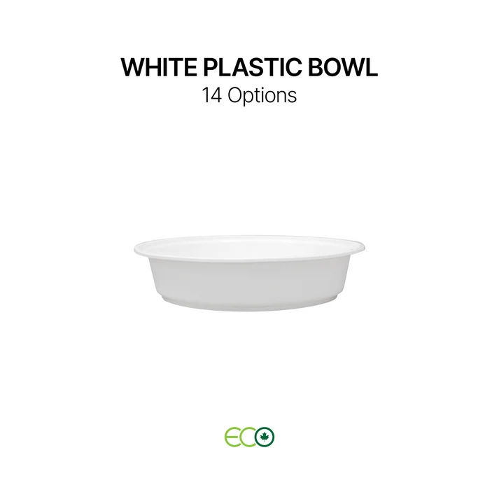 PP Plastic soup white Bowl (4 Sizes)